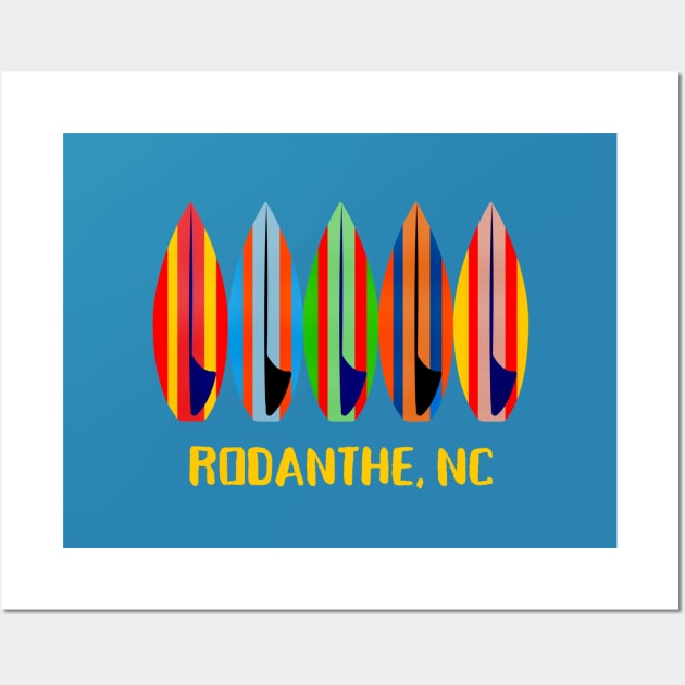 Rodanthe Surfboards Wall Art by Trent Tides